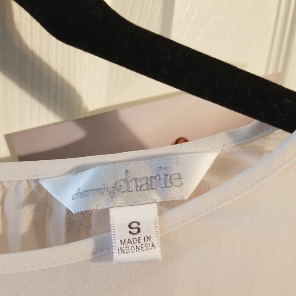 *SOLD* Sheer Off-White Long Sleeve - Picture 3 of 4